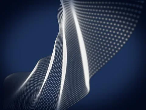 Abstract particles background.Technology style. Blur abstract dotty backgroun Stock Illustration