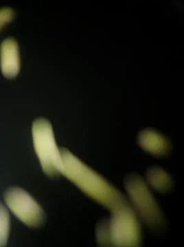 Abstract particles in black background with different elements in blurry effe Foto stock