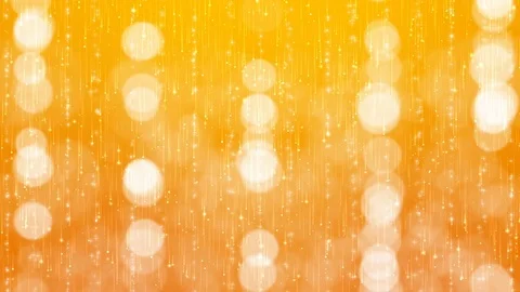 Abstract Particles Bokeh on Orange Background. Stock Footage 75683289
