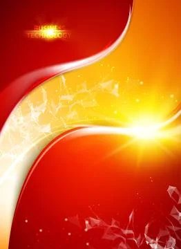 Abstract particles card. Stock Illustration