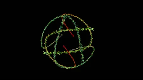 Abstract particles circle cgi fullhd 1080p animation background Stock Footage 58885510