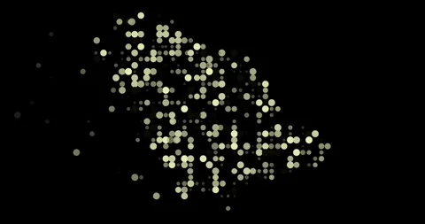 Abstract Particles Creating Rwanda Outline Stock Footage 315274625