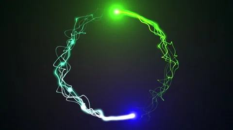 Abstract particles Curcle Background Video stock 48901633