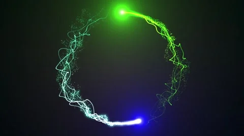 Abstract particles Curcle Background Stock Footage 48901702