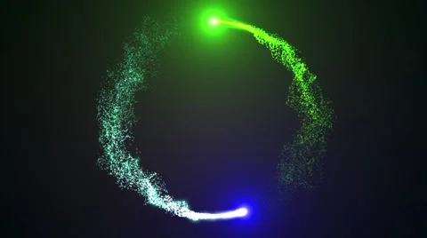 Abstract particles Curcle Background Stock Footage 48901769