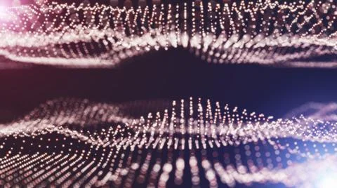 Abstract particles with depth of field Stock-Illustration