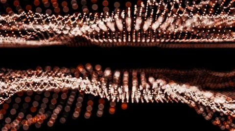 Abstract particles with depth of field 스톡 일러스트