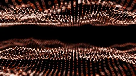 Abstract particles with depth of field Stock Illustration