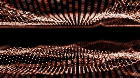 Abstract particles with depth of field Stock Illustration