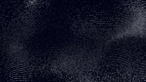 Abstract particles dot wave Background. Abstract wavy dot and falling parti.. Video stock 296477964