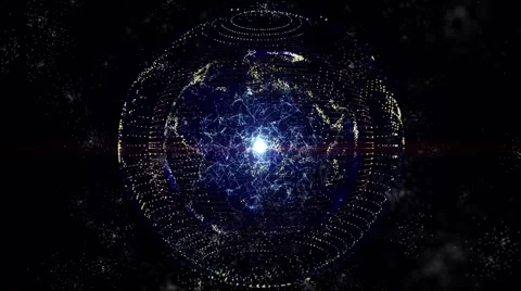 Abstract particles Earth 스톡 동영상 40706052