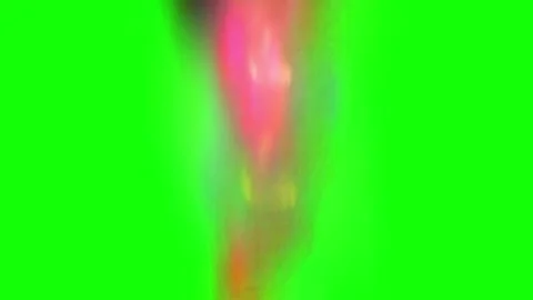 Abstract Particles Exploding Against a Vibrant Green Background Stock Footage 303673268