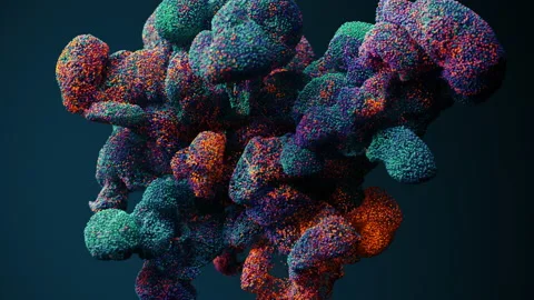 Abstract particles explosion 動画素材 222400499