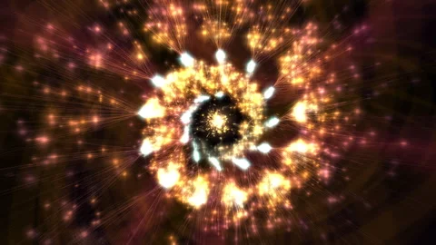 Abstract Particles Explosion With Radiant Light Burst Background Stock Footage 330582525