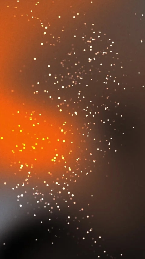 Abstract Particles Floating and Glowing in Cosmic Nebula Background 動画素材 345990258
