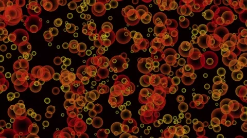 Abstract particles floating color change motion. Video stock 332089571