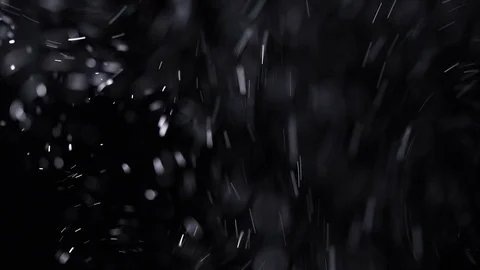 Abstract particles floating, motion, random flickering. Falling snow Stock-Footage 118371806