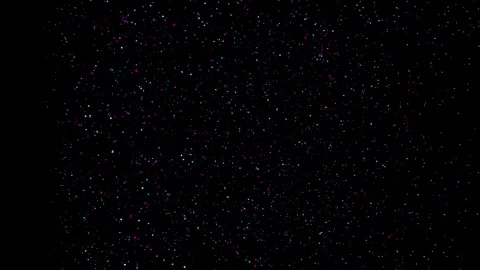Abstract Particles Flowing in Dark Nebula with Subtle Bokeh and Cosmic Dust.. Stock Footage 345671135