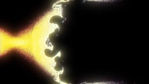 Abstract Particles Flowing to the Spherical Feild Видео 249008112