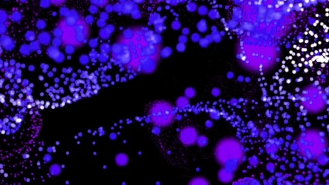 Abstract particles flying and forming Eartth Stock Footage 71819771