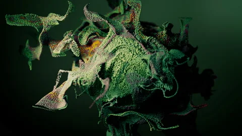 Abstract particles 動画素材 222402558