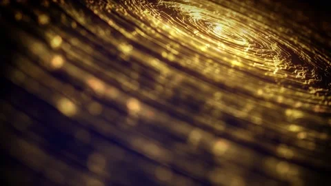 Abstract Particles Gold Lines Flowing Fx Background Stock Footage 166437912