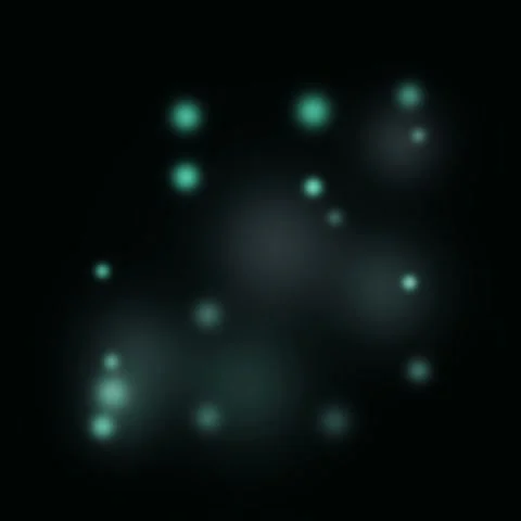 Abstract particles gradient animated background with seafoam mid colors Stock Footage 331034669