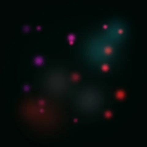 Abstract particles gradient animated background with seafoam mid colors Stock Footage 331037596