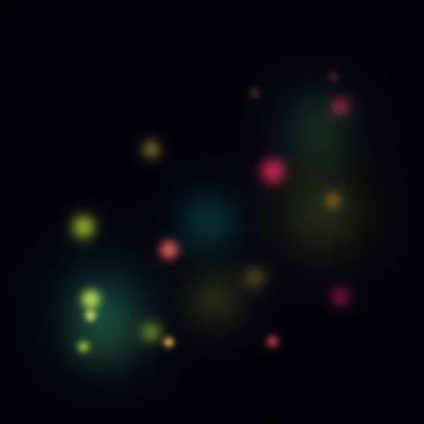 Abstract particles gradient animated background with indigo deep colors Stock Footage 331038307