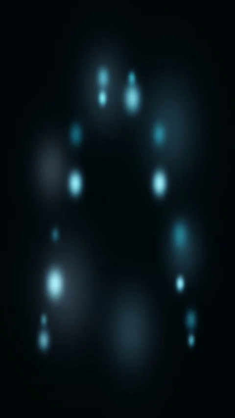 Abstract particles gradient animated background with cyan soft colors Video stock 331893202