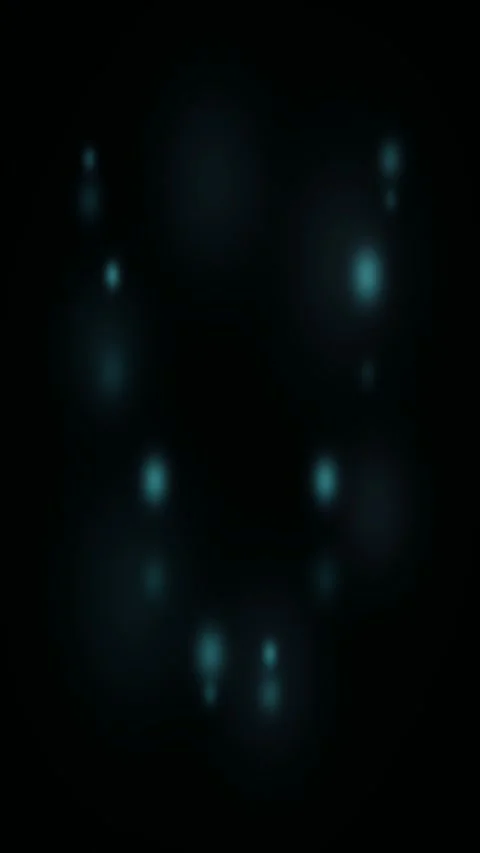 Abstract particles gradient animated background with teal deep colors Stock Footage 332007935