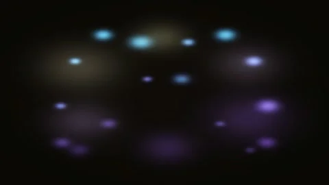 Abstract particles gradient animated background with golden soft colors Stock Footage 332108638