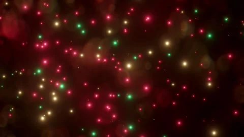 Abstract particles lights Christmas background Video stock 256157825