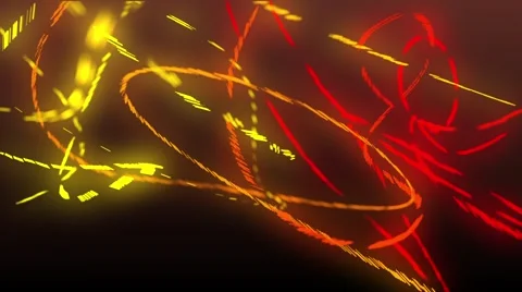 Abstract particles lines fly Stock Footage 48363196