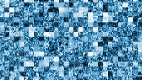 Abstract particles motion. Liquid motion background Stock Footage 125230887