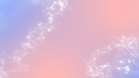 Abstract particles moving block chain blur background looping. Triangles, dots Stock Footage 112227319