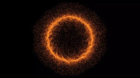 Abstract Particles Overlay – Glowing Light Dust Effect Video stock 316413826