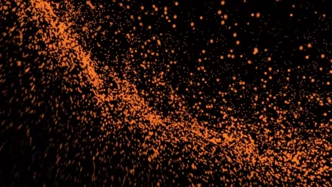 Abstract Particles Overlay – Glowing Light Dust Effect Video stock 316413892