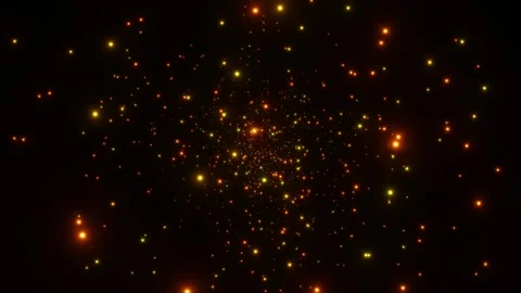 Abstract Particles Overlay – Glowing Light Dust Effect Video stock 316413923