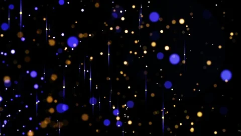 Abstract Particles with Stars. Glitter Background. Loop Stock Footage 114292013