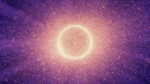 Abstract particles sun solar flare particles Illustrazione stock