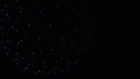 Abstract Particles Swirling in Darkness with Subtle Light Glow Cinematic Moti Vídeos de archivo 342420026