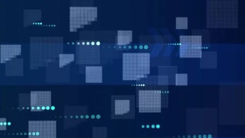 Abstract particles technology background for business, presentation trailer.. Stock Footage 309118122