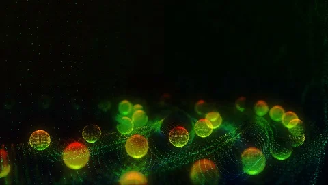 Abstract particles vj loop Stock Footage 89920895