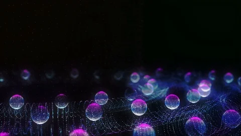 Abstract particles vj loop Stock Footage 89920901