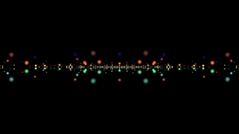 Abstract particles waves of vibrant color and light, abstract and futuristic 4k Stock Footage 336588285