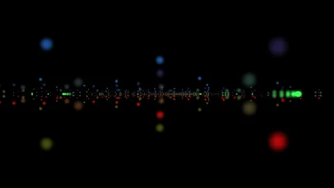 Abstract particles waves of vibrant color and light, abstract and futuristic 4k Stock Footage 336588383