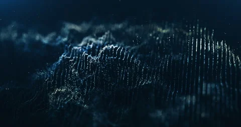 Abstract Particles Waving 库存影片 247862463