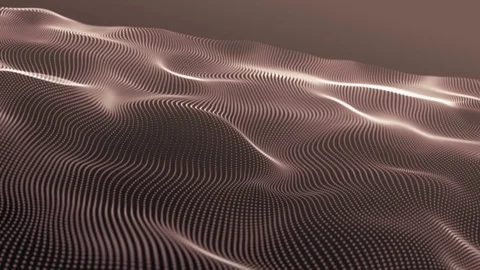 Abstract particles waving pattern Stock Footage 76911652