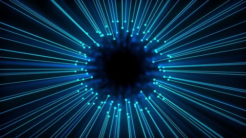 Abstract particular animation of visualisation working of digital world Stock Footage 255775171